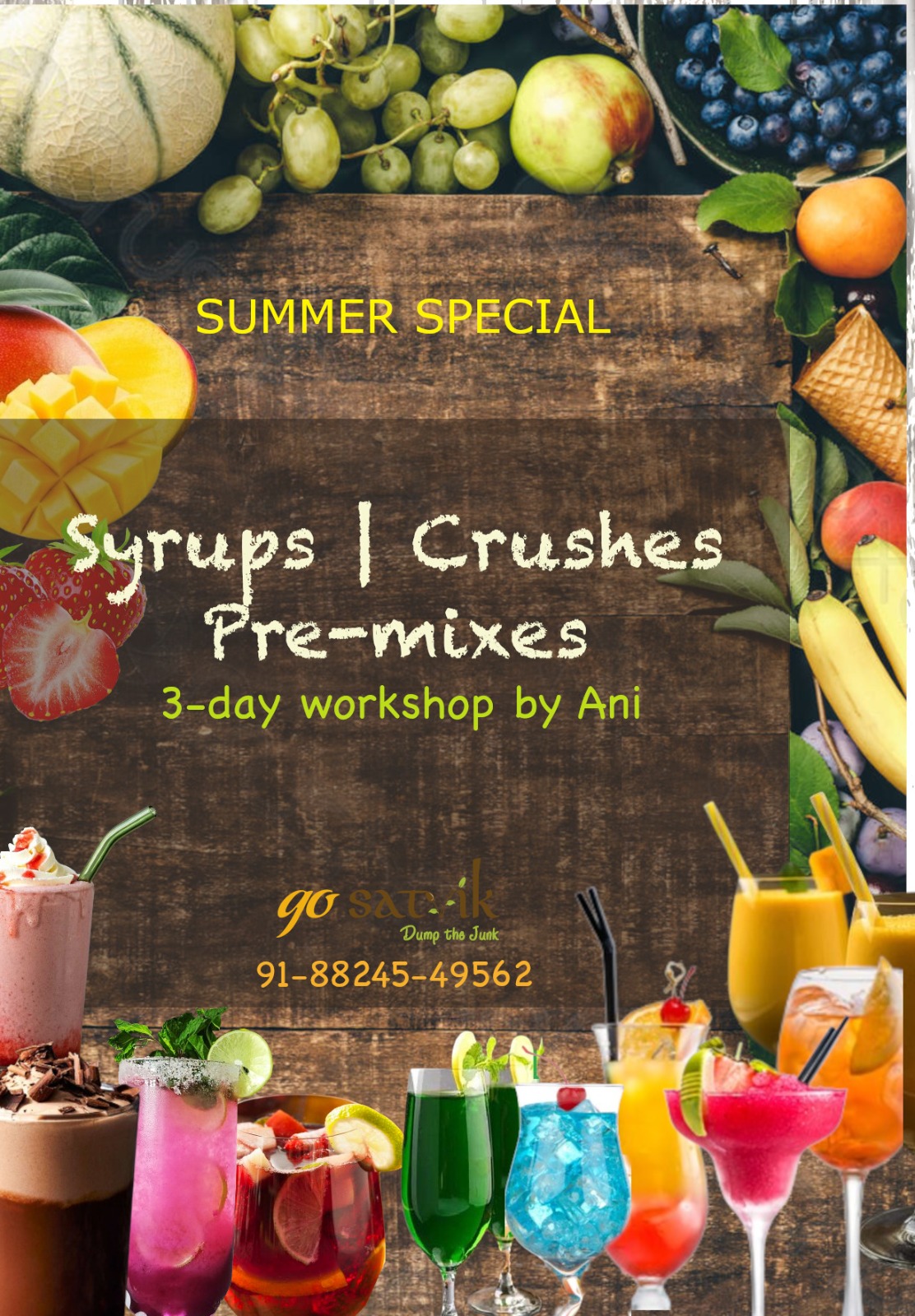 Syrups | Crushes | Pre-mixes master class by Ani Setia